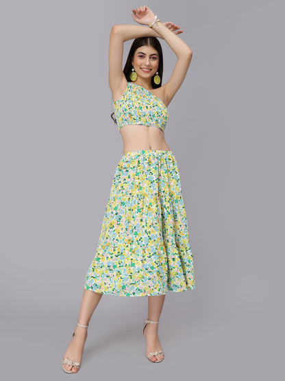 Spring Floral Two Piece Set
