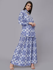 Majolica Print Oversized Two-Piece Set
