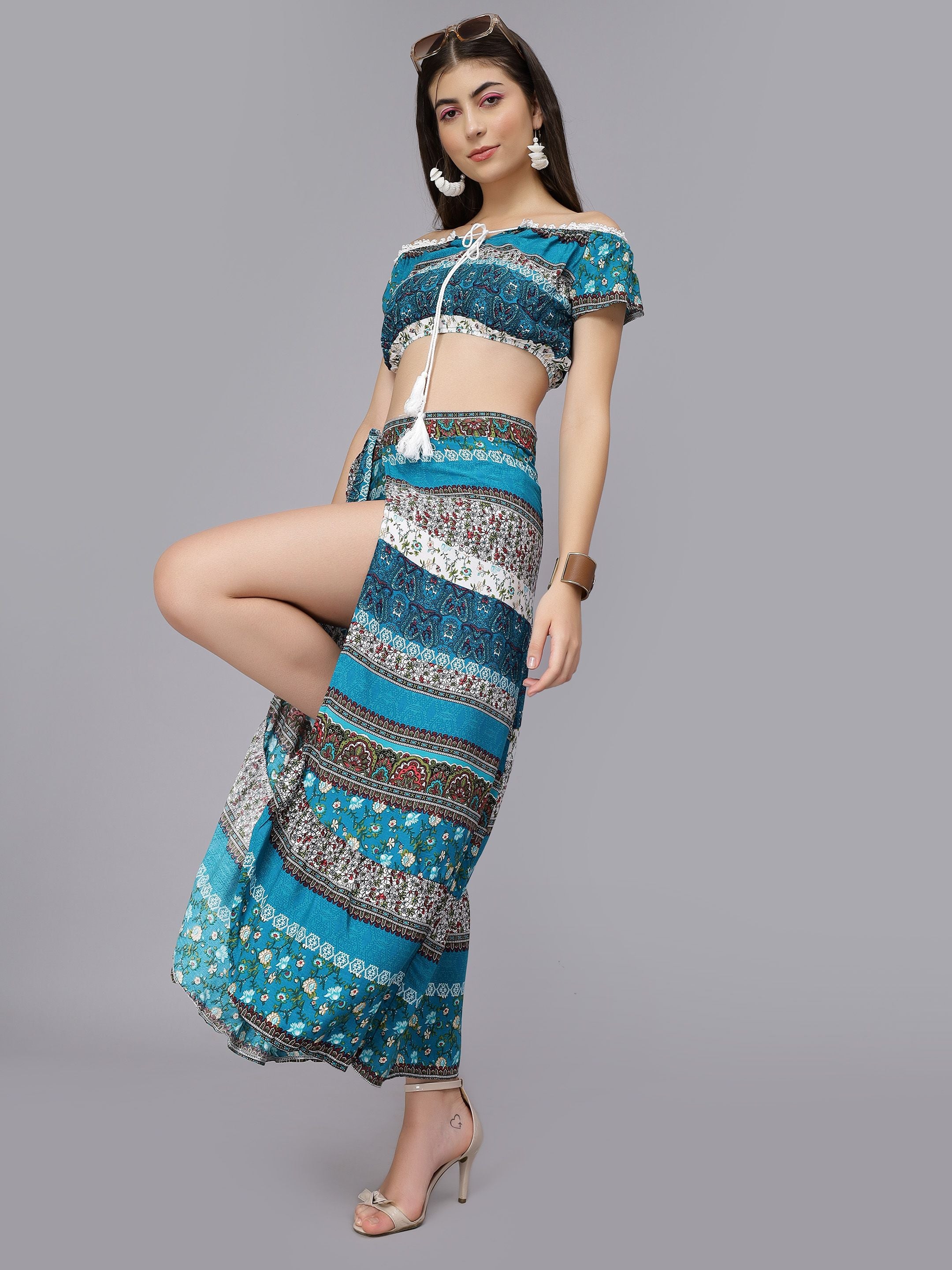 Boho Floral Two Piece Set