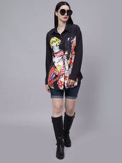 Hip-Hop Girls Oversized Shirt