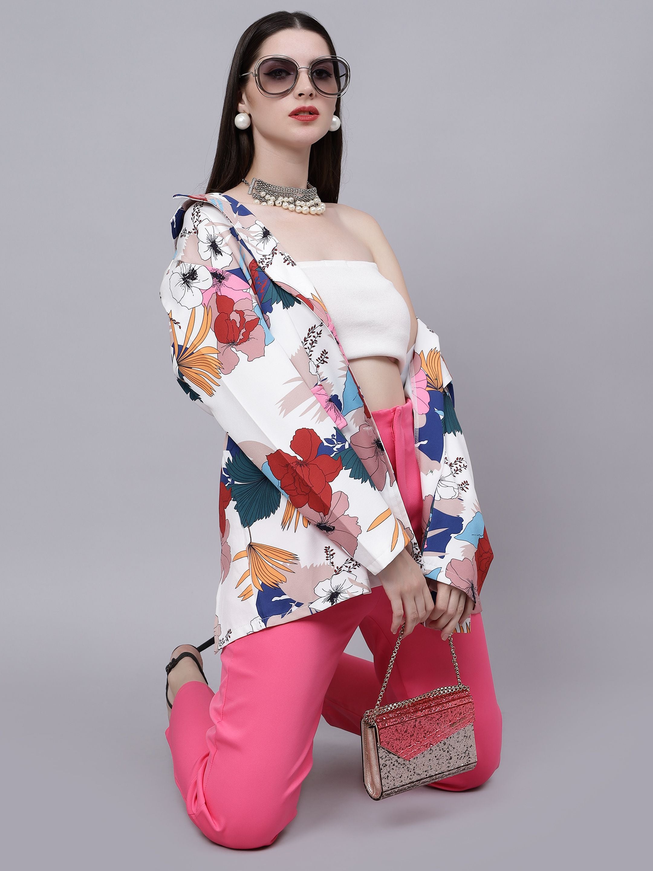 High Street Summer Floral Blazer