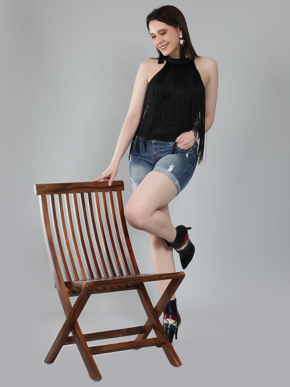 Fringe Halter Top