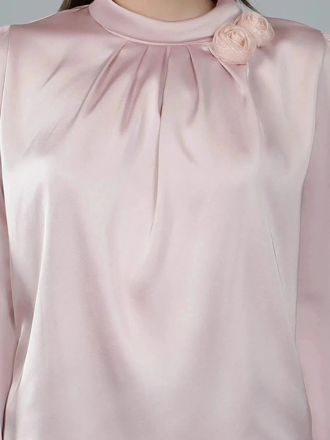 Mandarin Collar Blouse