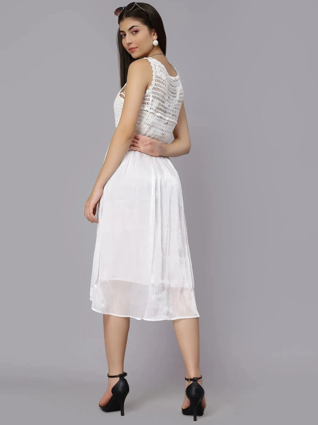 Summer Crochet Midi Dress