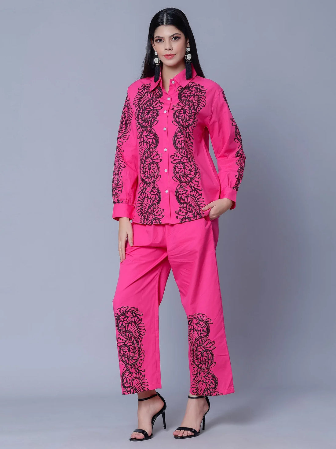 Elegant Printed Two-Piece Set