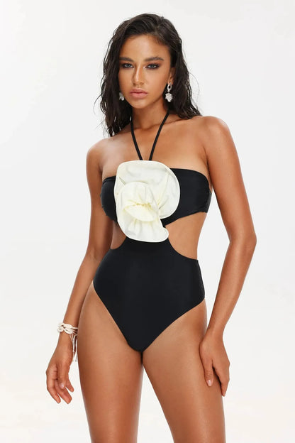 Flower Halter Monokini