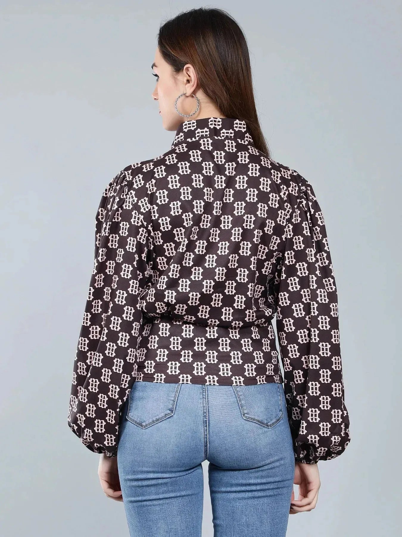 Vintage Printed Blouse