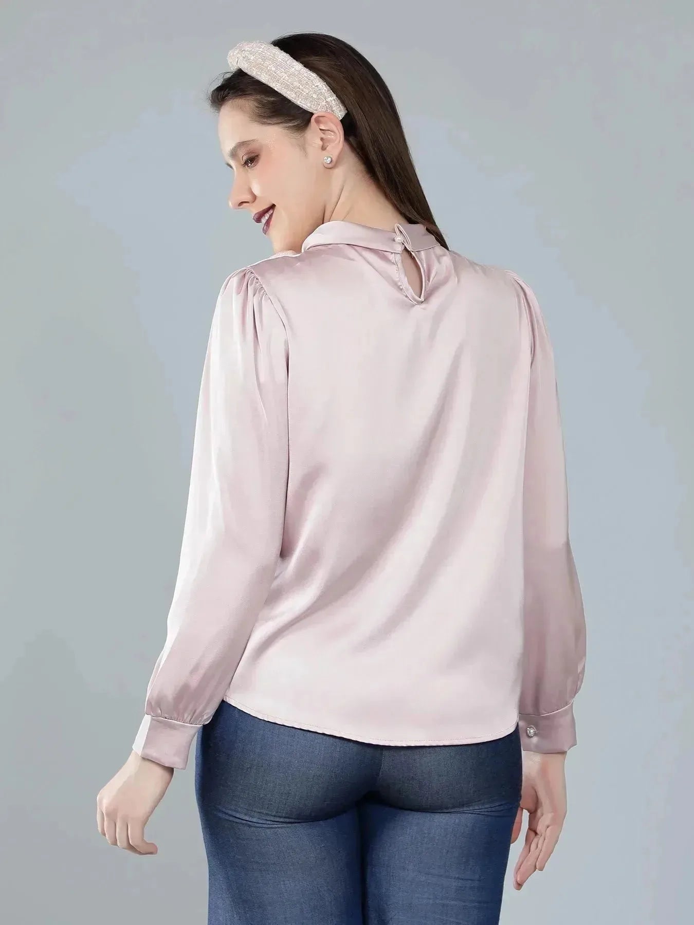 Mandarin Collar Blouse