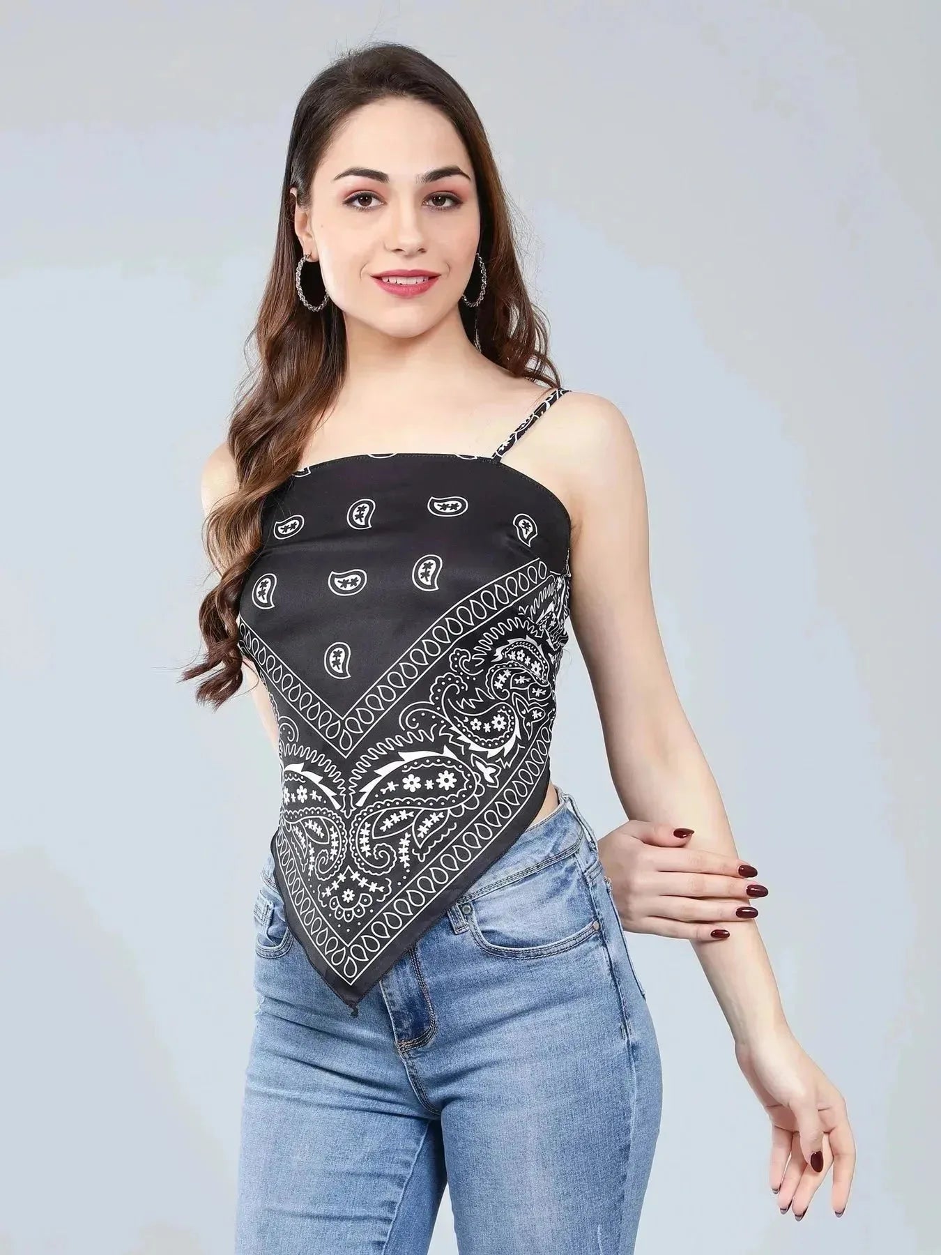 Backless Scarf Top
