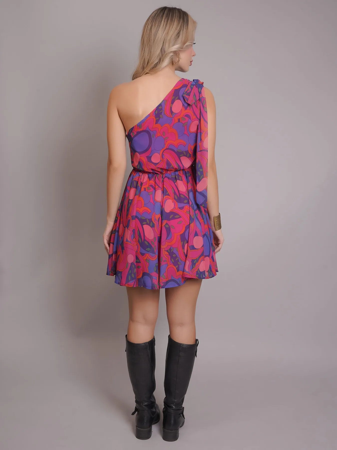 One-Shoulder Short Dress