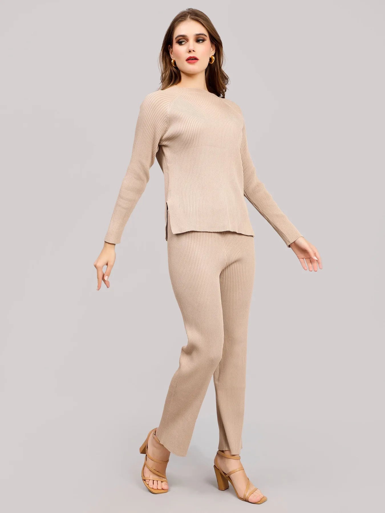 Casual Knitted Two Piece Set