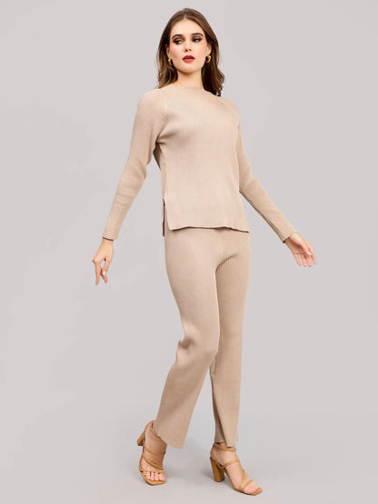 Casual Knitted Two Piece Set