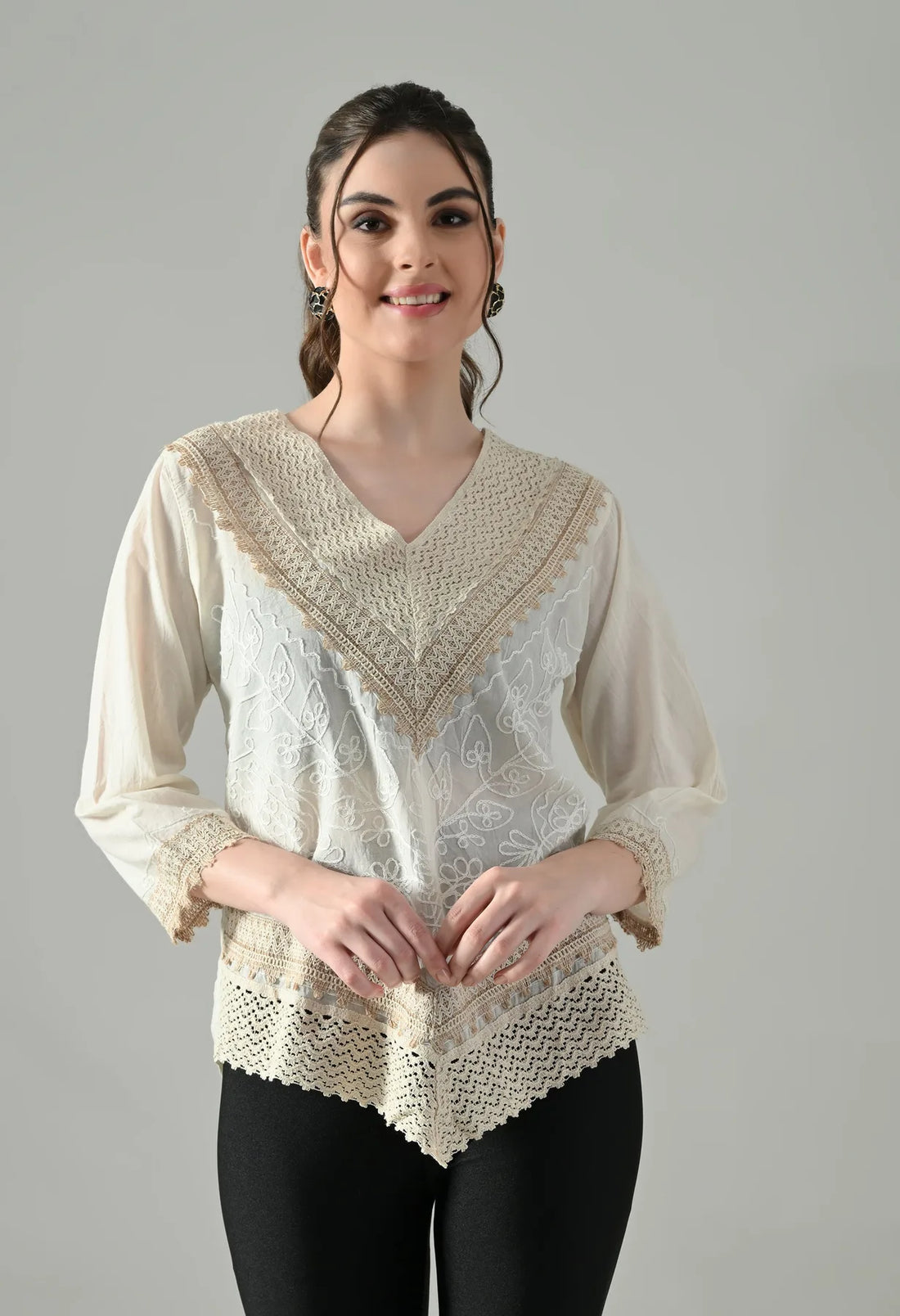 Flora Grace Embroidered Top