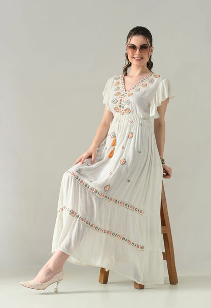 Mirror Charm Maxi Dress