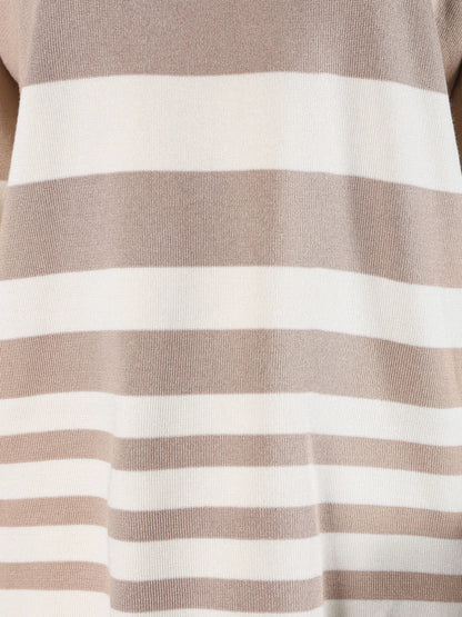 Striped Knitted Two Piece Set