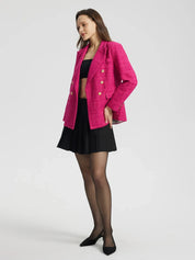 Plaid Tweed Blazer