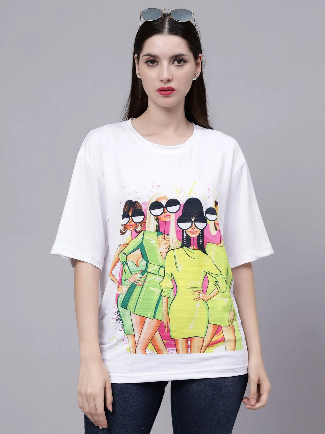 Girl Gang Graphic Oversized T- Shirt