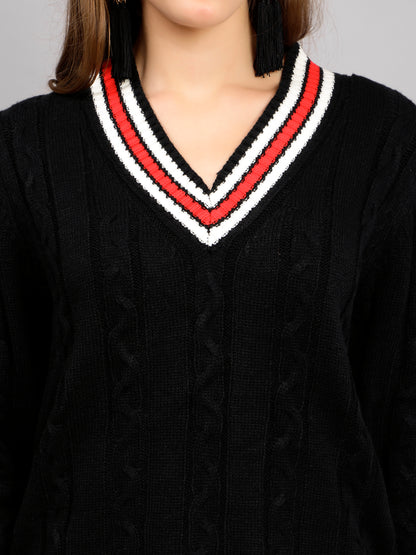 Cable Knit Pullover Skirt Set