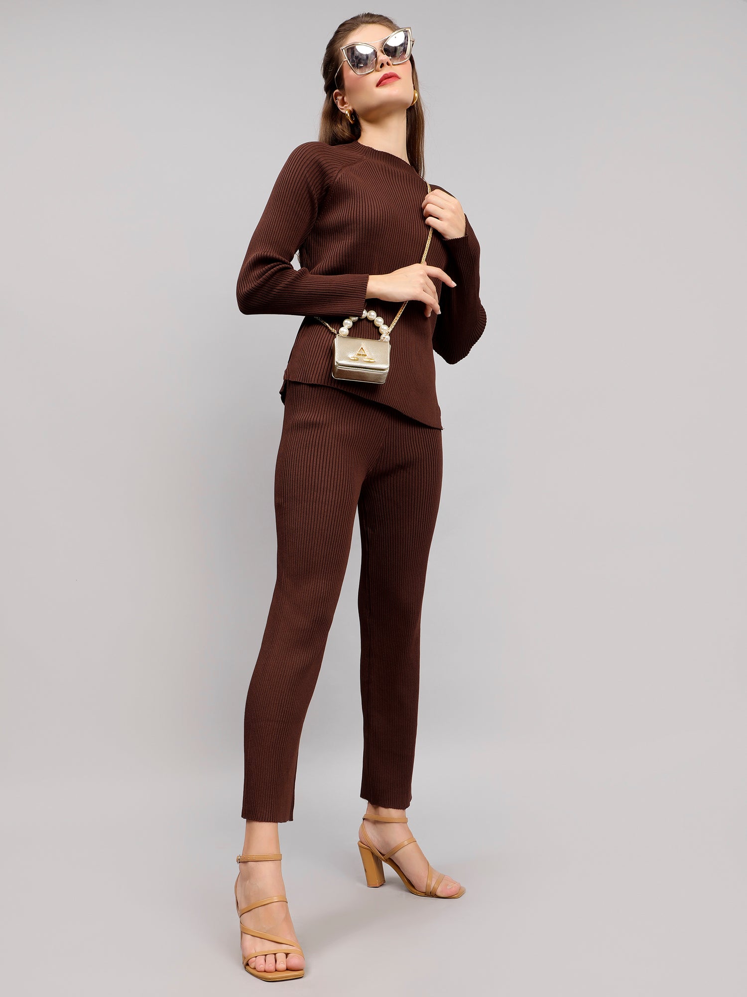 Casual Knitted Two Piece Set