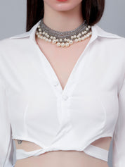 Classic Blouse & Culottes Set