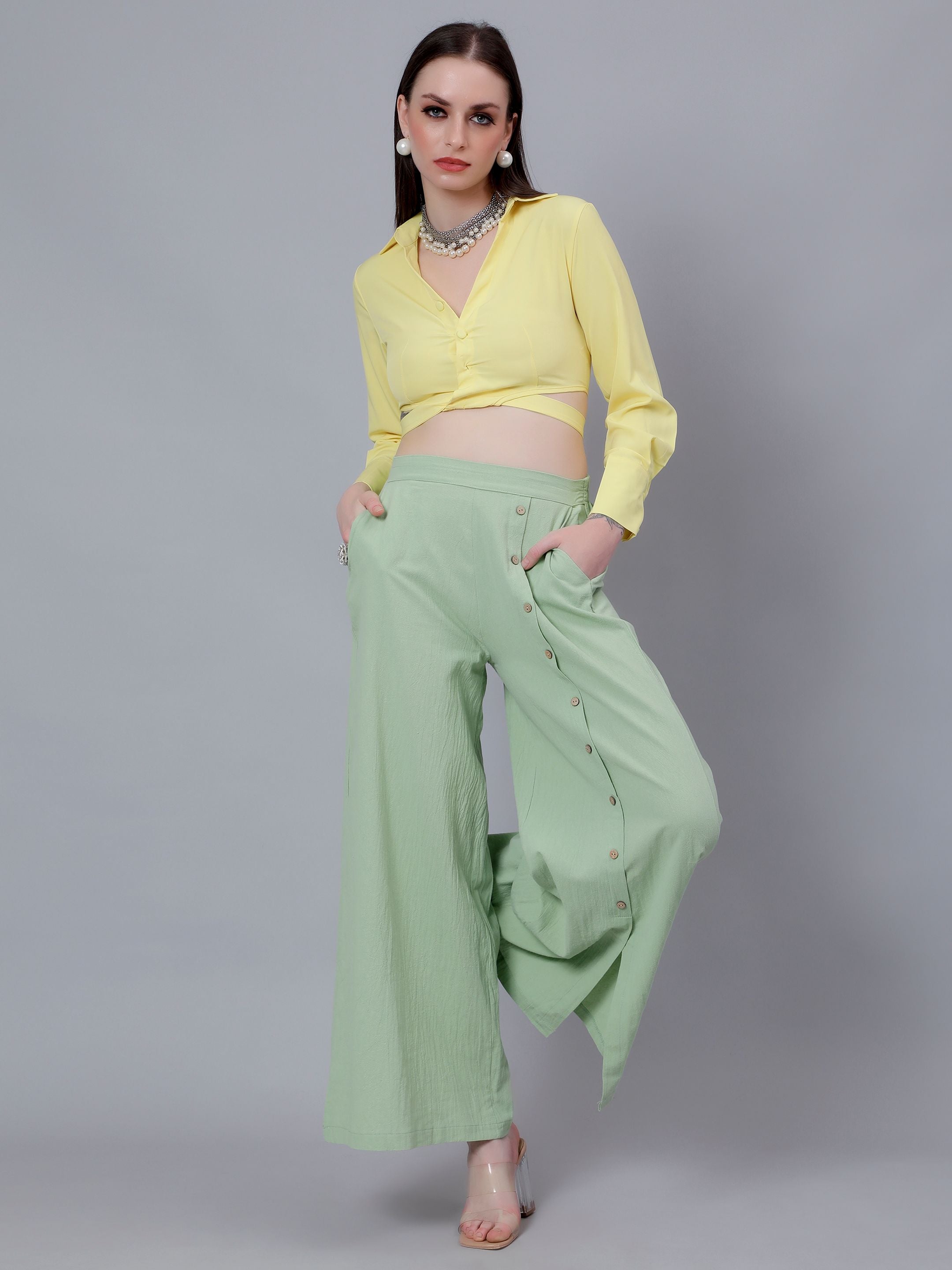 Classic Blouse & Culottes Set