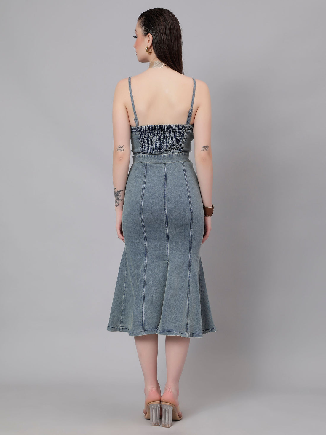 Blue Mermaid Denim Dress