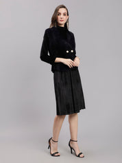 Sleeveless Jacket and Dress Set