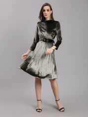 Sleeveless Jacket and Dress Set