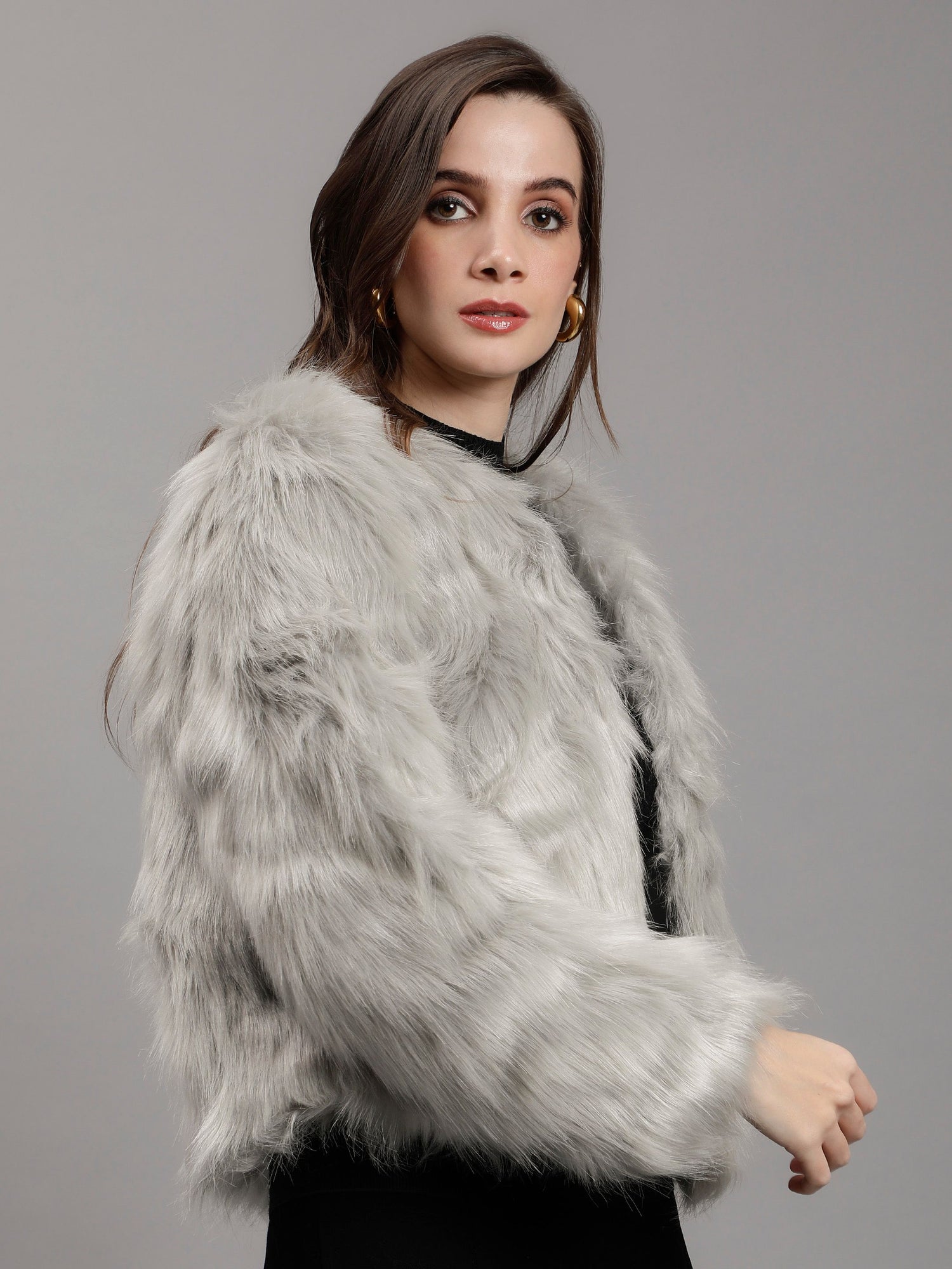 Luxurious Faux Fur Coat