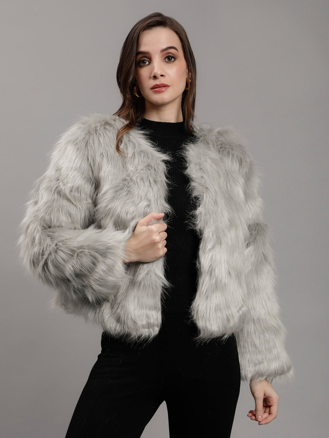 Luxurious Faux Fur Coat