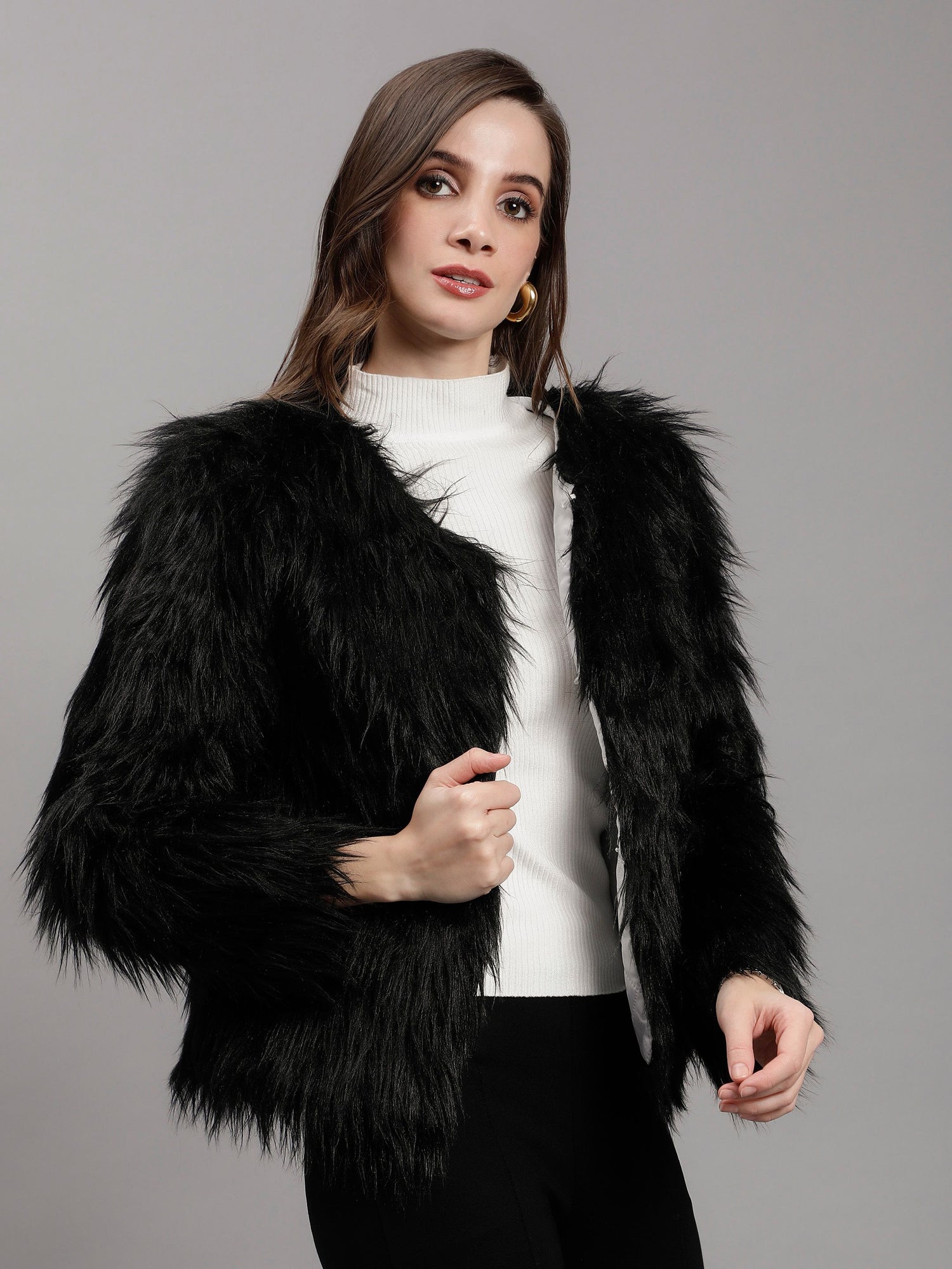 Faux Fur Coat