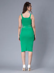 Hollow Cut Out Fitted Knit Dress