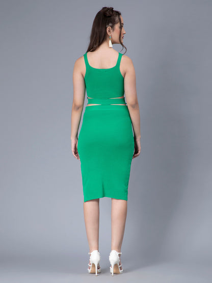 Hollow Cut Out Fitted Knit Dress
