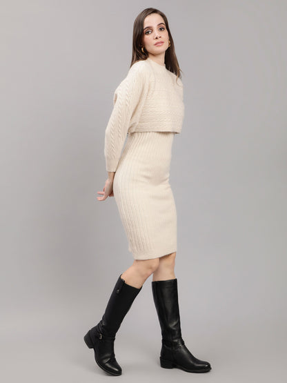 Knitted Two Piece Dress Set