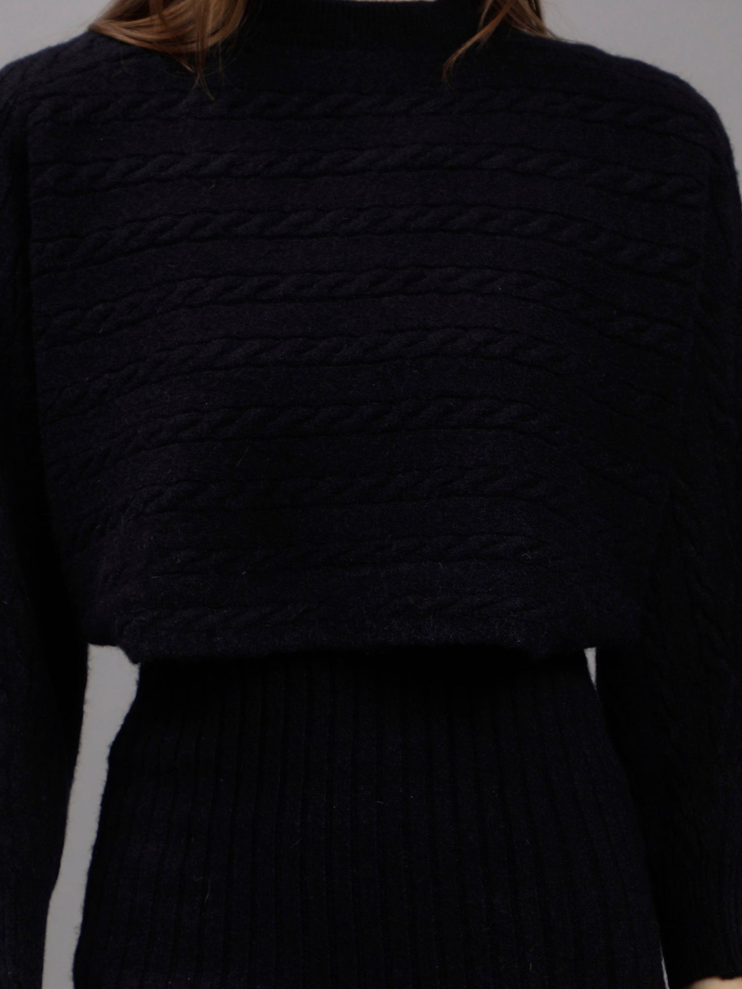 Knitted Two Piece Dress Set