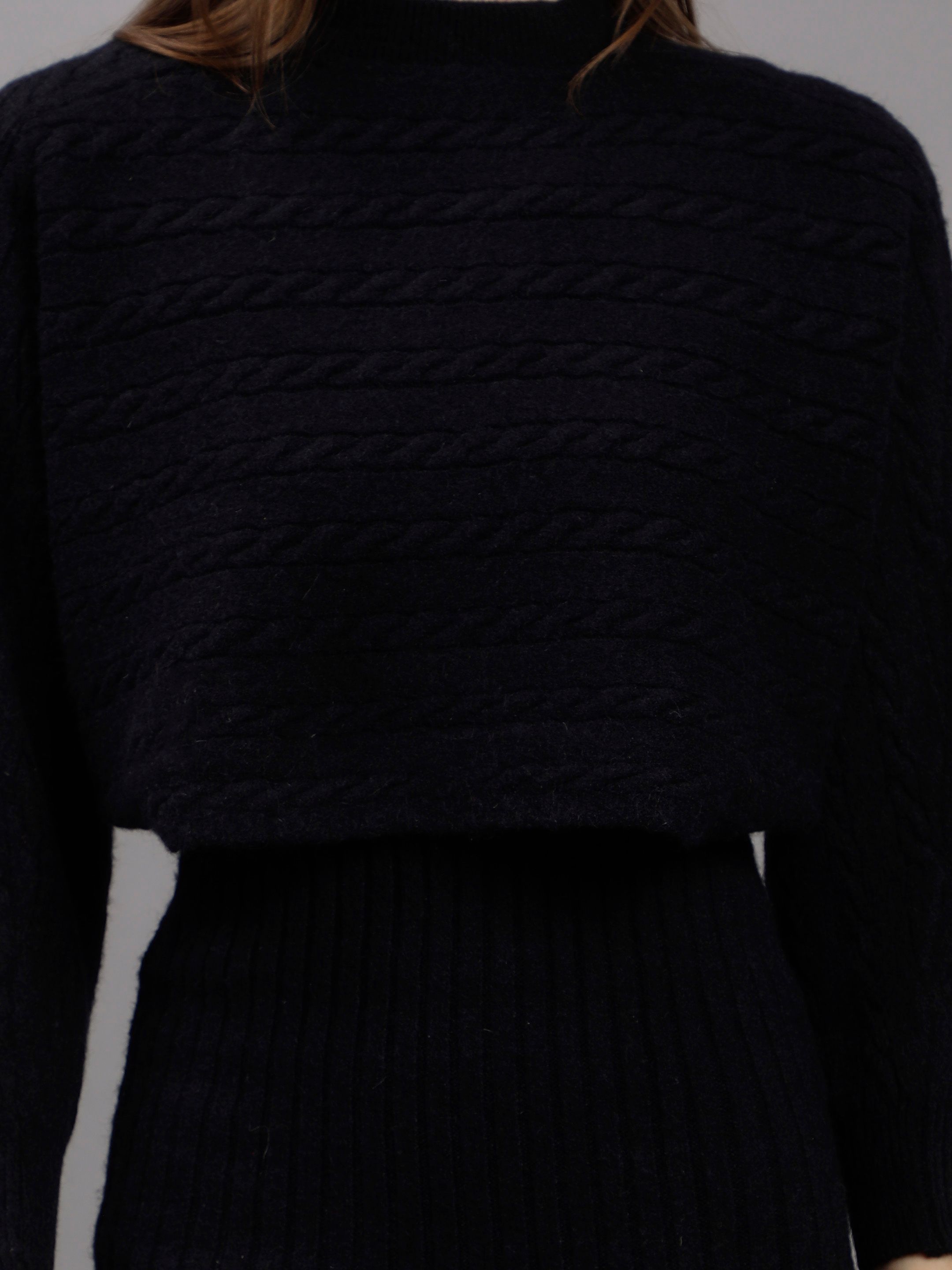 Knitted Two Piece Dress Set