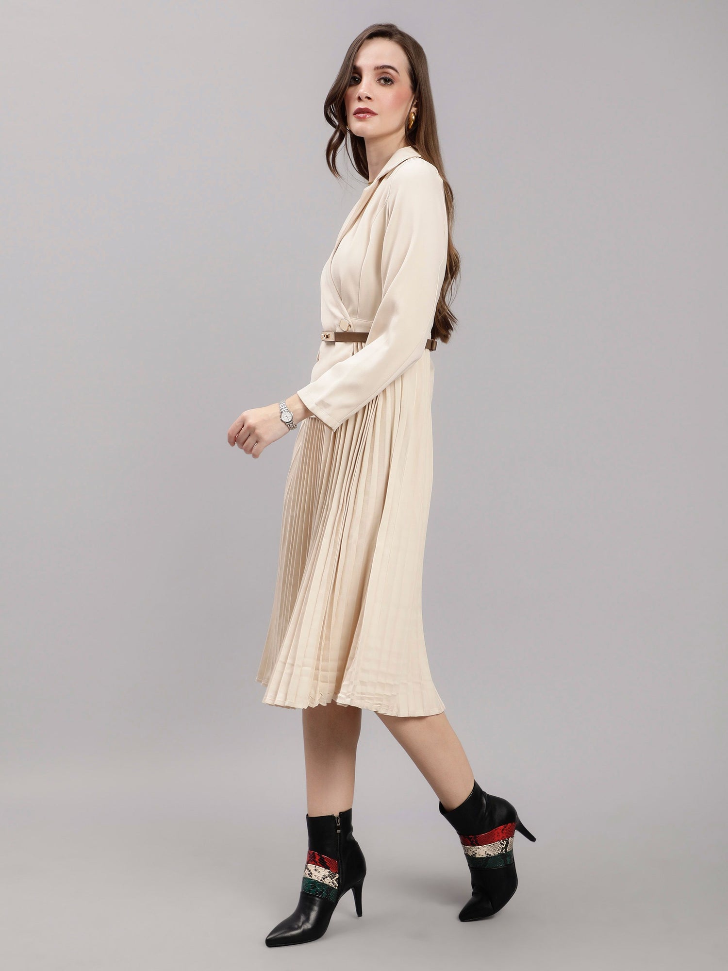Blazer Pleated Dress