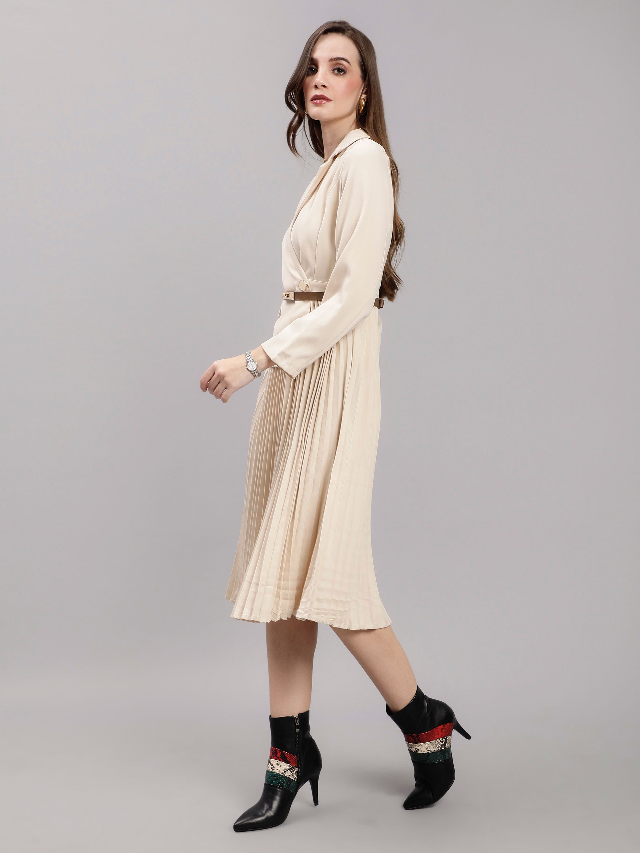 Blazer Pleated Dress