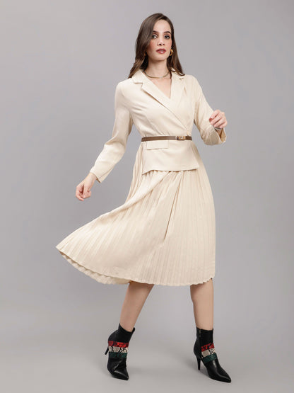 Blazer Pleated Dress