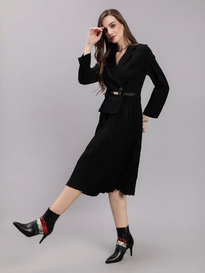 Blazer Pleated Dress