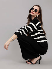Striped Knitted Two Piece Set