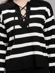 Striped Knitted Two Piece Set