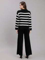 Striped Knitted Two Piece Set