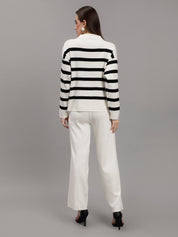 Striped Knitted Two Piece Set