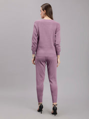Front Zip Knitted Three Piece Set