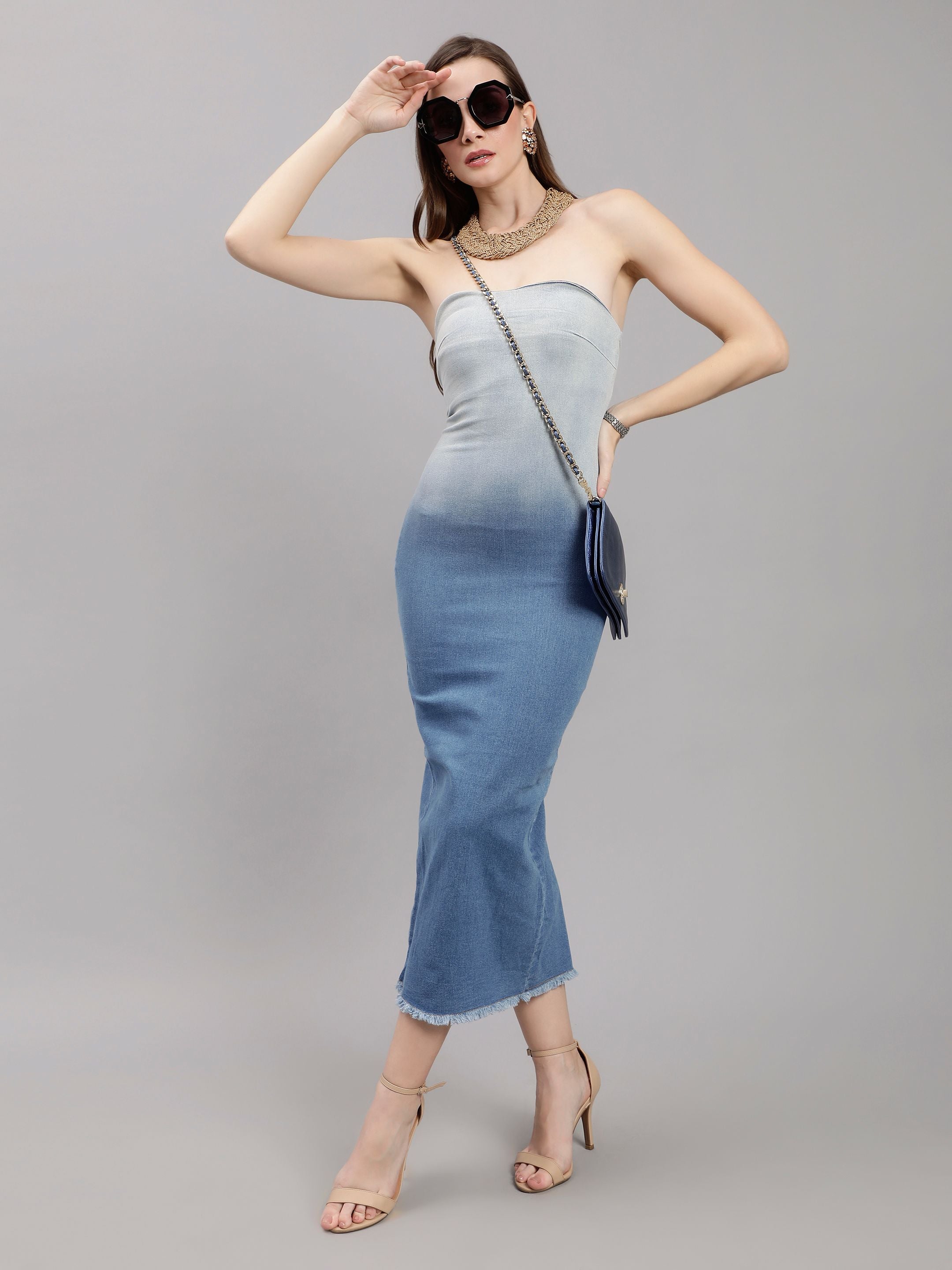 Hot Tube Denim Dress