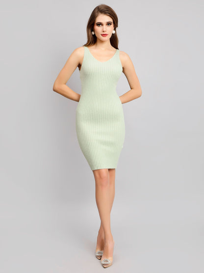 Pearl Embellished Winter Knitted Two-Piece Set