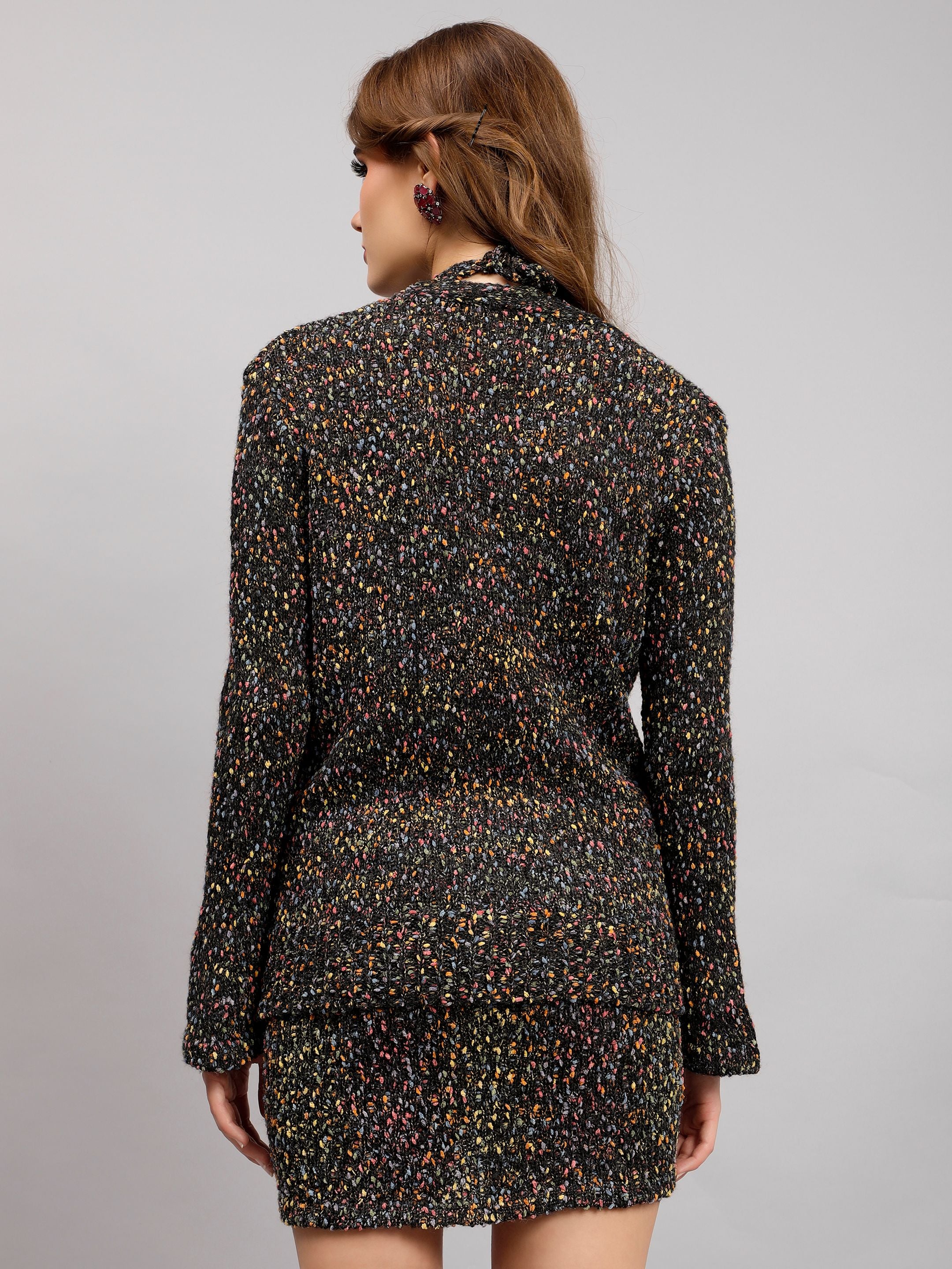 Stylish Knitted Three-Piece Set