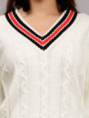 Cable Knit Pullover Skirt Set