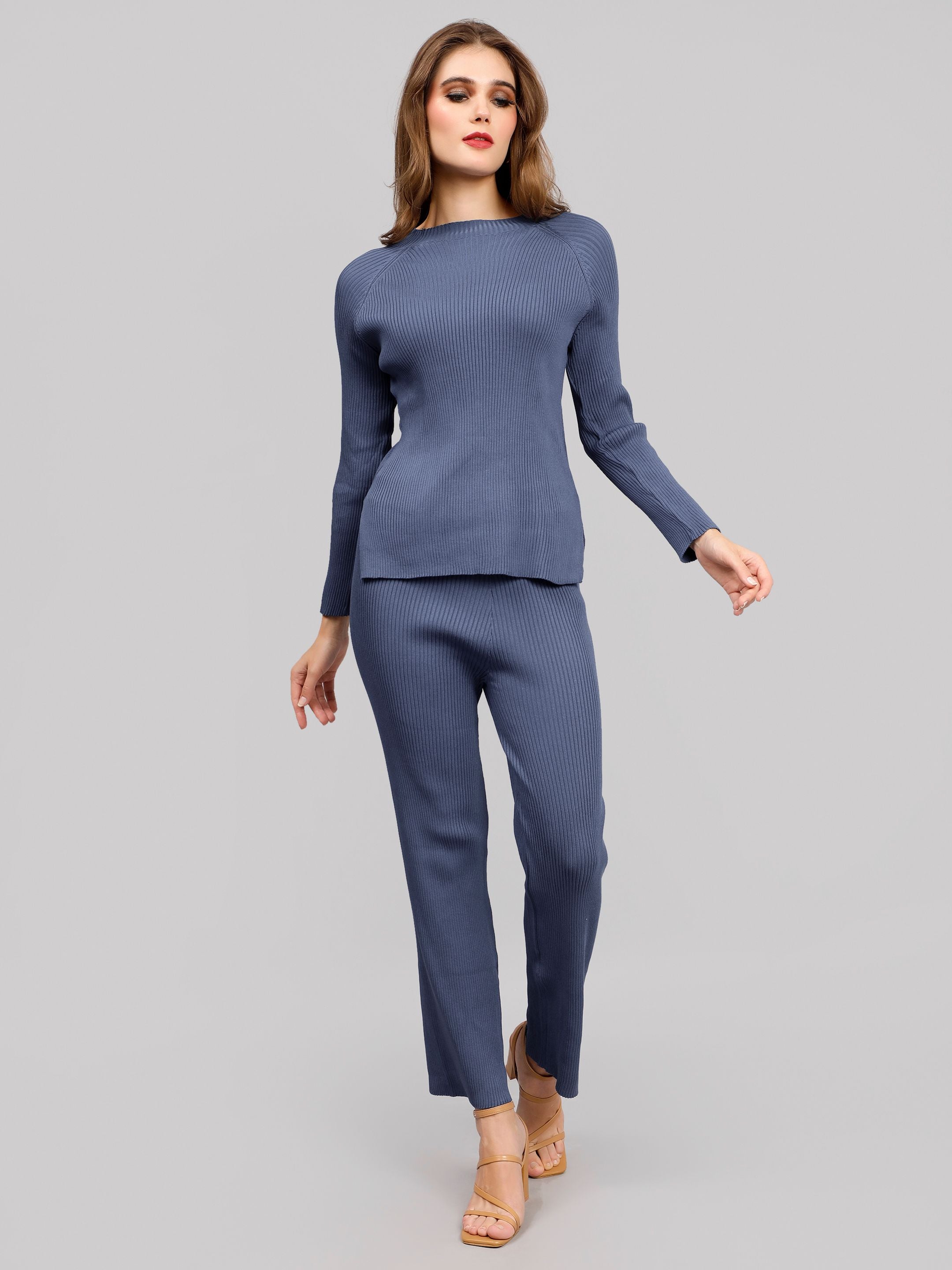 Casual Knitted Two Piece Set